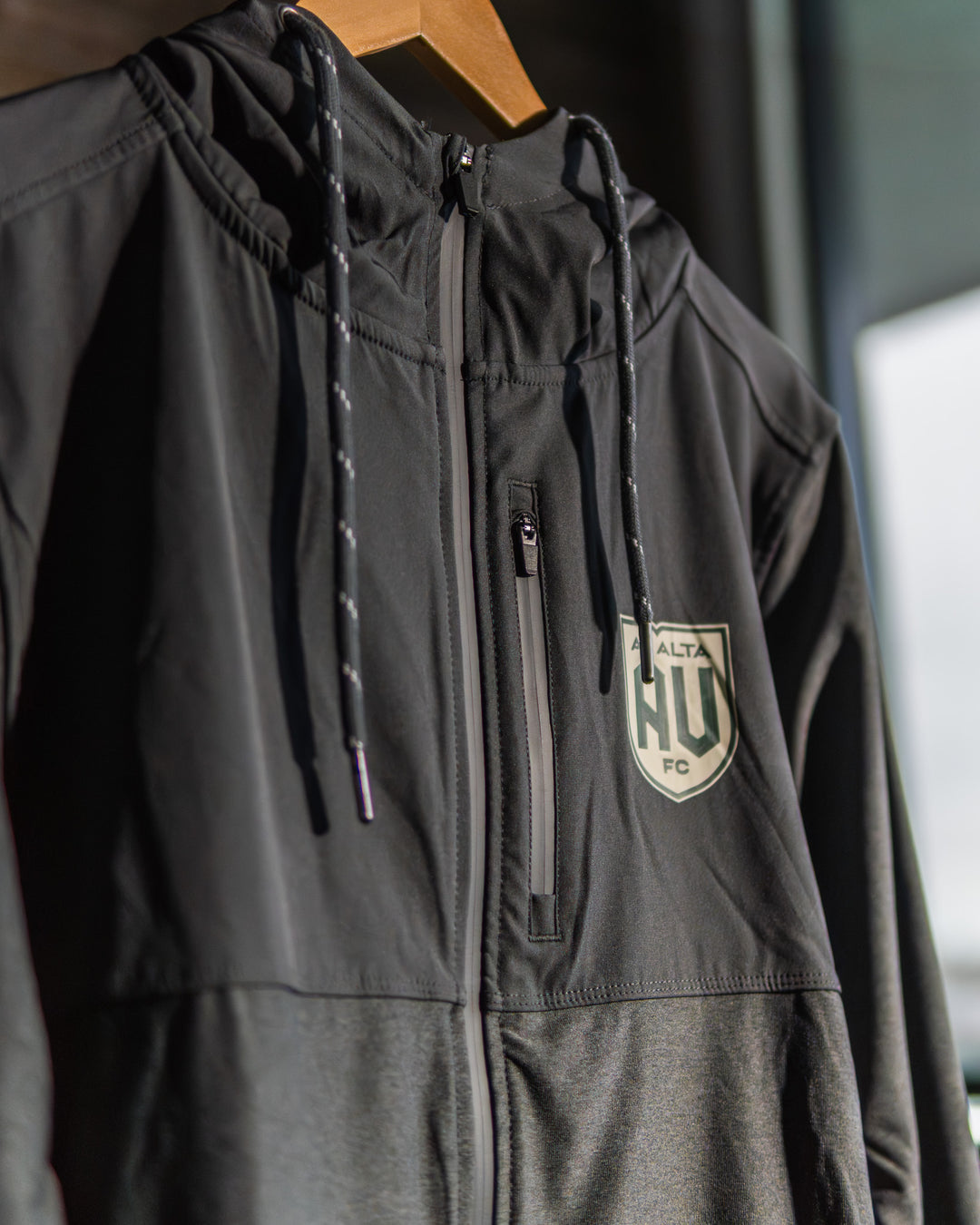 Full-zip Hooded Athletic Jacket
