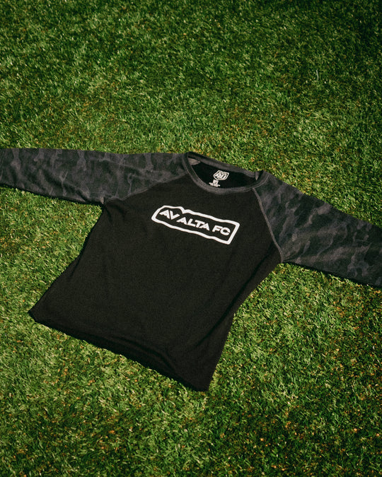 Women's Black Camo Raglan Tee