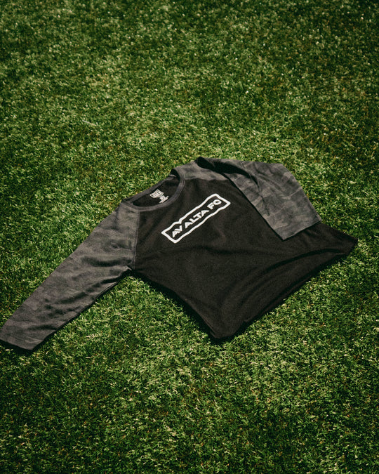 Women's Black Camo Raglan Tee