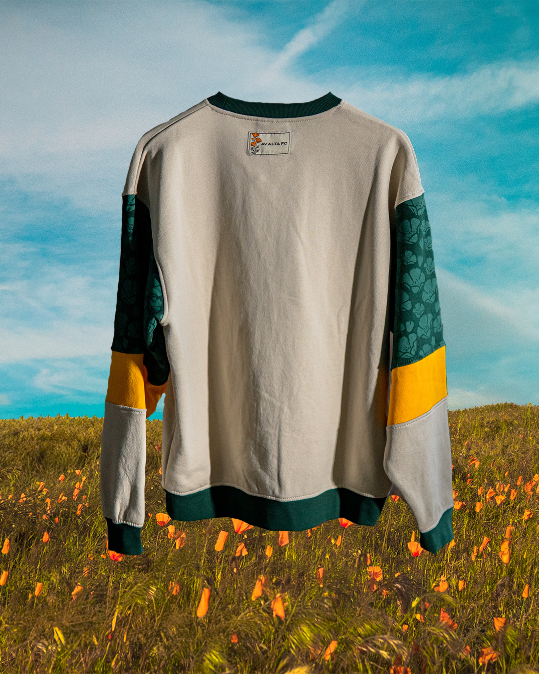 Poppy Block Crewneck